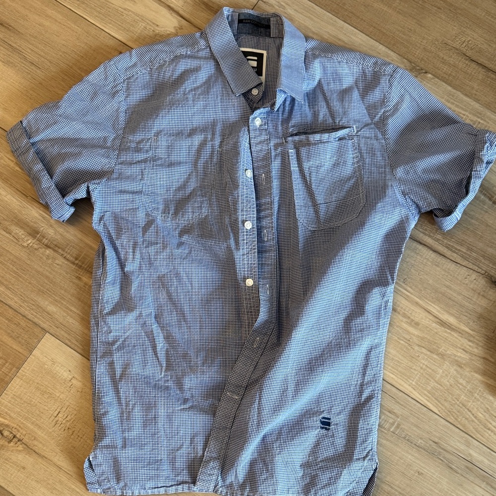 G-Star Casual Blue Button Down Shirt